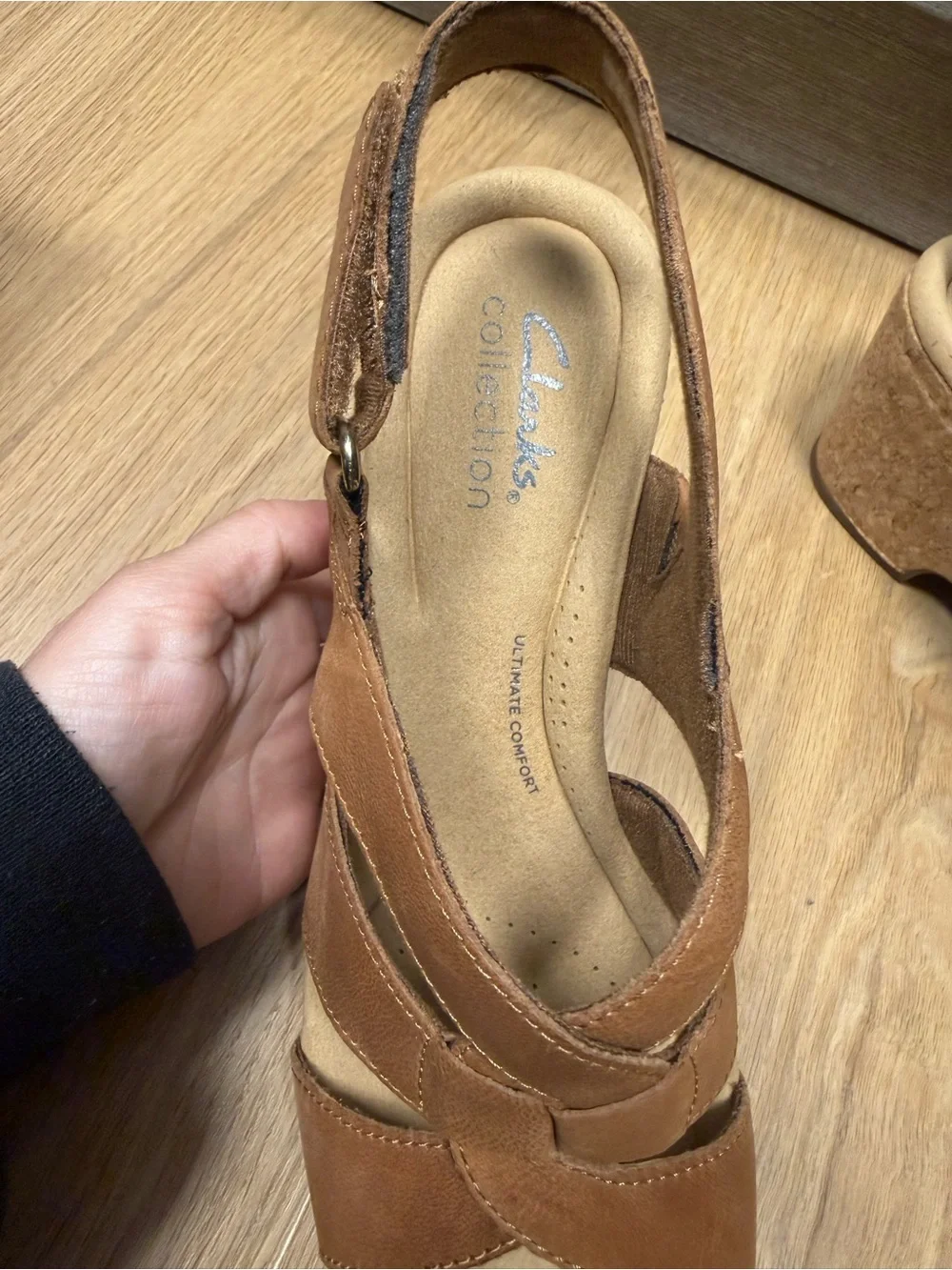 Clark’s sz 8 Giselle wedge sandal
